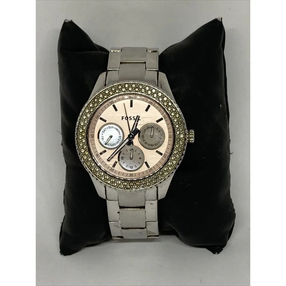 Fossil Stella ES2946 Womens Stainless Steel Analog Dial Quartz Wrist Watch JK864